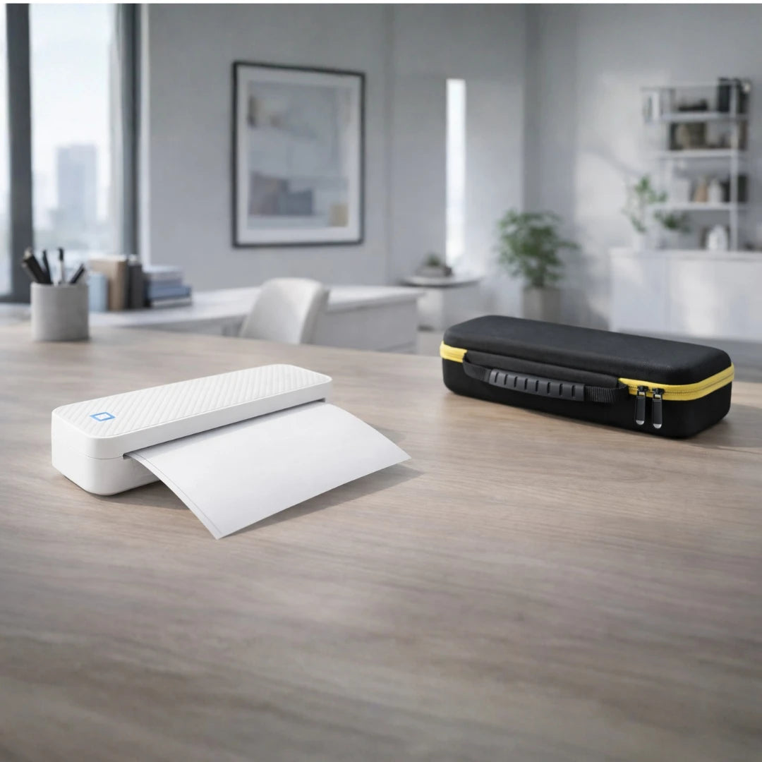 imprimante thermique portable A4 avec sacoche de transport compacte PrintiFlow